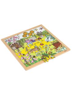Puzzle éducatif sur les insectes et leur habitat