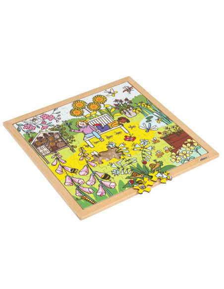 Puzzle éducatif sur les insectes et leur habitat