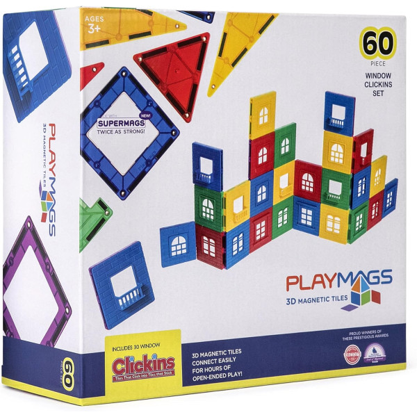 Playmags-60 pièces, Playmags, Blocs de construction