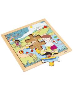 Puzzle en bois sur le thème de l’été