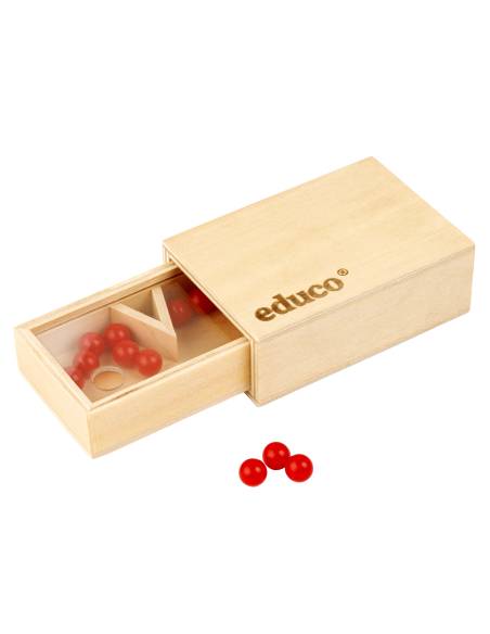 boîte en bois pour décomposer les nombres jusqu’à 10