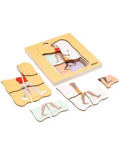 Puzzle à étage en bois sur l’évolution de l’homme