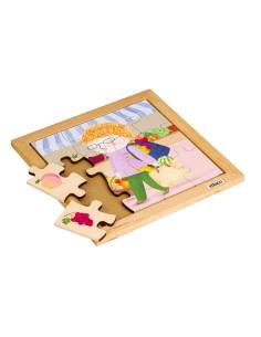 Puzzle en bois éducatif sur les fruits