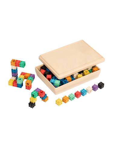 Cubes Mathlink en Re-Wood avec boîte de rangement