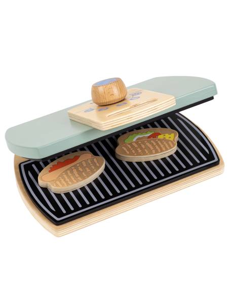 Grill-plancha en bois pour jeux d’imitation