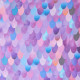 Grand carré de soie violet "dinosaure" - Sarah's silk - édition limitée 2024