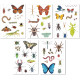 50 stickers repositionnables "Insectes"