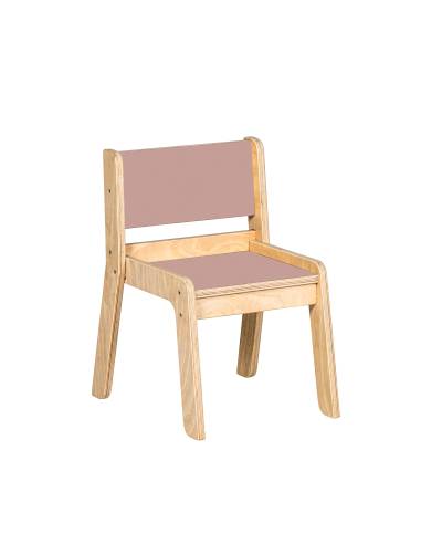 miks - Chaise en bois rose 26 |  antique