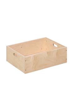 Coffre de rangement en bois éducatif