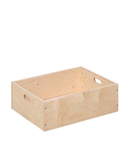 Coffre de rangement en bois éducatif