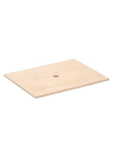 Couvercle en bois pour coffres de rangement Educo