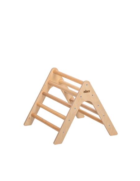 Triangle de Pikler en bois avec 5 barres