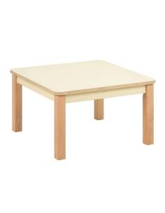 Table cube en bois 69 x 69 cm pour classes Montessori