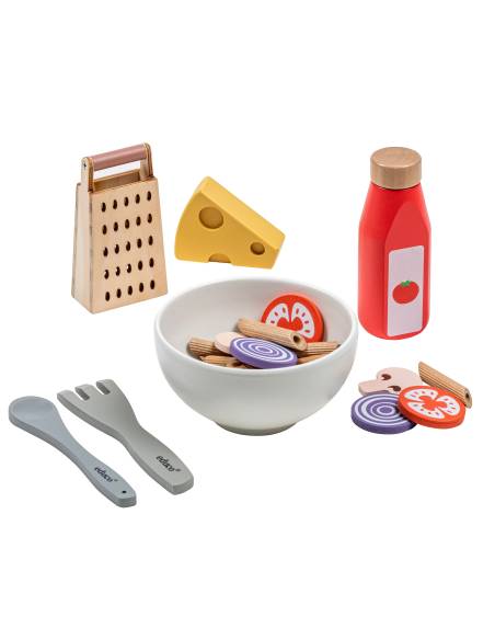 Ensemble de jeu en bois et feutrine pour préparer des pâtes