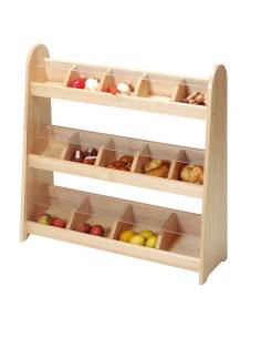 Étagère en bois pour jeu de la marchande
