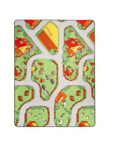 Tapis de jeu La Ferme 150 x 200 cm pour enfants