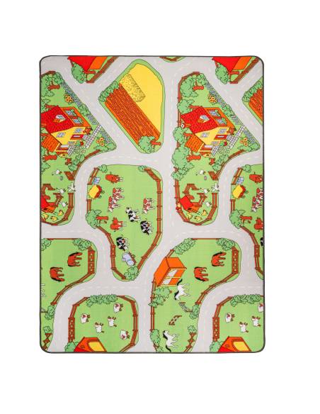 Tapis de jeu La Ferme 150 x 200 cm pour enfants