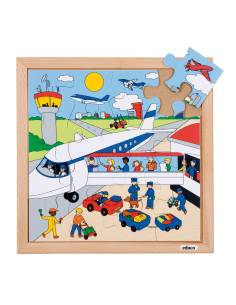 Puzzle en bois avion 16 pièces