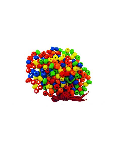 180 perles colorées à enfiler pour enfants