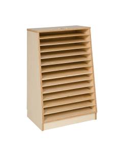 Meuble de rangement universel en bois pour puzzles Montessori