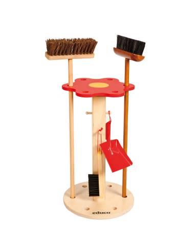 Porte-balais en bois pour enfants – vie pratique Montessori