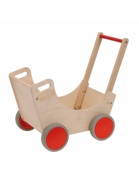 Landau en bois pour poupées avec structure robuste
