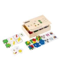 Matériel en bois Tello pour apprendre à compter jusqu’à 12