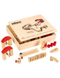 Coffret de dominos en bois pour enfants