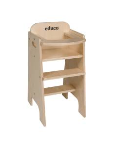 Chaise haute en bois pour poupée