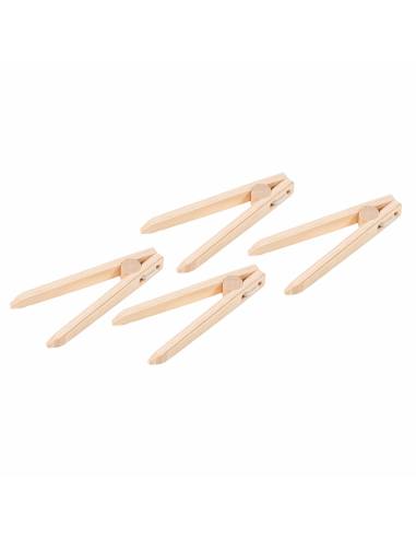 4 pinces en bois pour activités éducatives, ateliers Montessori et exercices de préhension