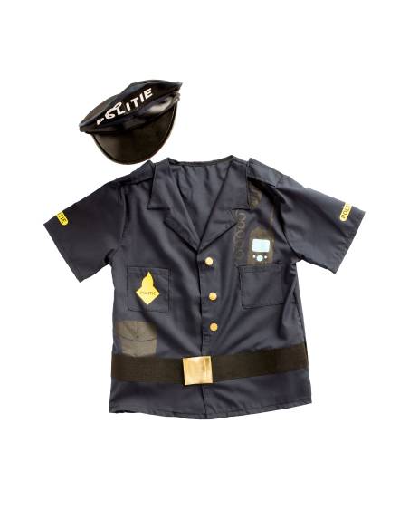 Costume de policier pour enfant 3-6 ans – casquette incluse