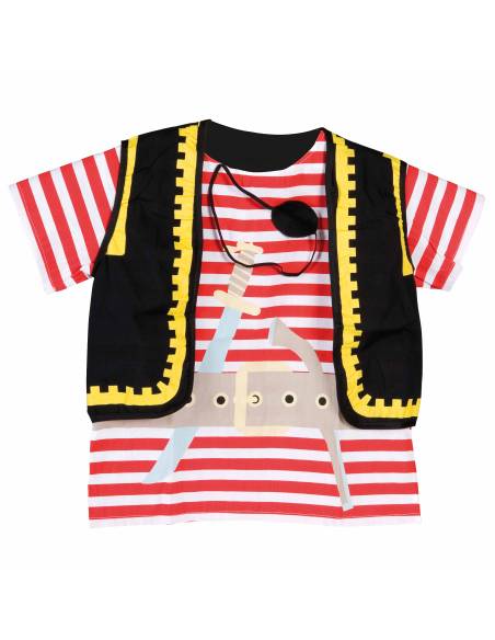 Costume de pirate avec cache-œil pour enfant 3-6 ans – jeu d’imitation
