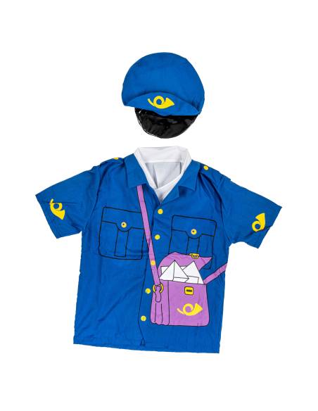 Déguisement conducteur de train enfant 3-6 ans avec casquette – Jeu de rôle éducatif ferroviaire