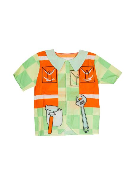 Costume de constructeur pour enfants, idéal pour le jeu d’imitation et la découverte des métiers