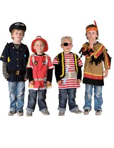 Lot de 4 déguisements garçon en tissu pour enfants