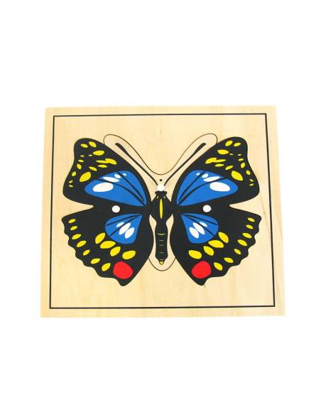Puzzle Montessori papillon en bois