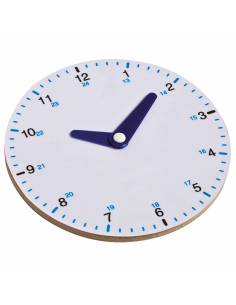Horloge analogique 24h pour apprentissage du temps