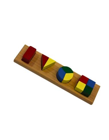 Puzzle des 4 formes fractionnées