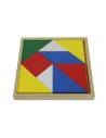 Tangram Montessori 9 pièces en bois éveil sensoriel
