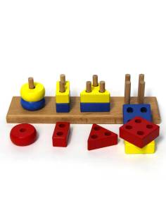 courte et descriptive, avec le mot-clé principal → Puzzle encastrement formes bois 0‑3 ans 2