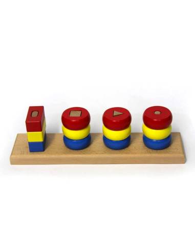 Encastrement en bois Montessori avec formes