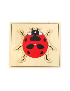 Puzzle Montessori coccinelle en bois