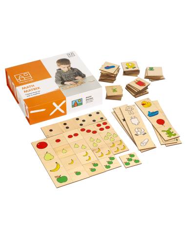 Jeu éducatif tableau à double entrée en bois