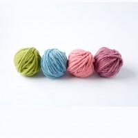 4 pelotes de laine bio - tons pastels