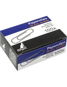 Trombones galvanisés 30 mm en boîte de 100