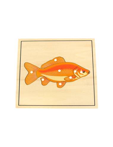 Puzzle Montessori poisson et squelette