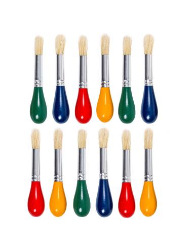 pinceaux 17 cm pour enfants débutants