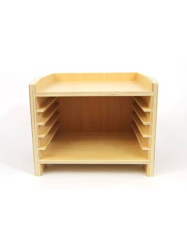 Rangement pratique et solide pour puzzles Montessori de zoologie