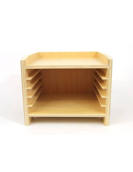 Rangement pratique et solide pour puzzles Montessori de zoologie