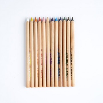 12 crayons de couleur Ferby-mine triangulaire